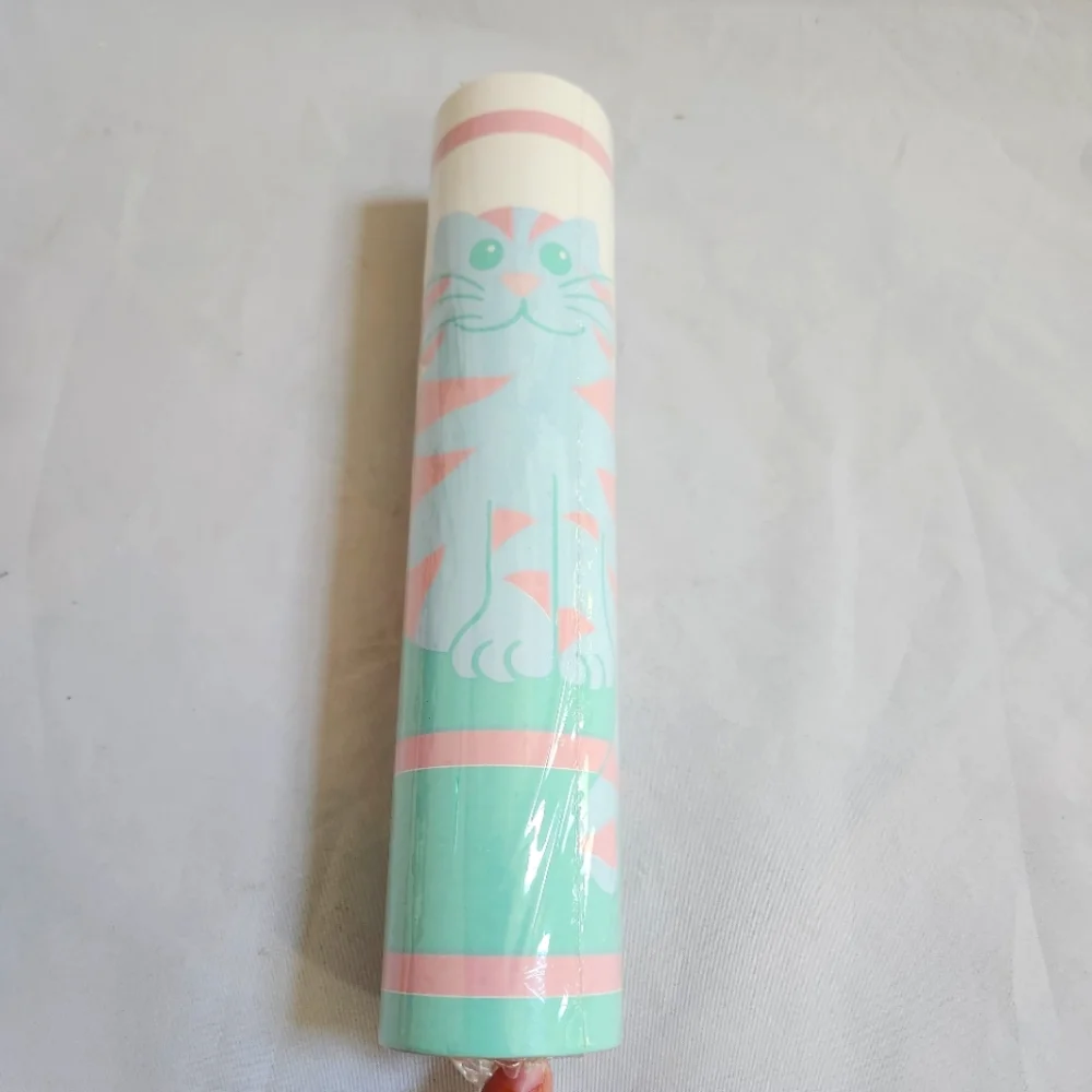 NEW Pastel Cat Kitten Wallpaper Border Roll Vintage